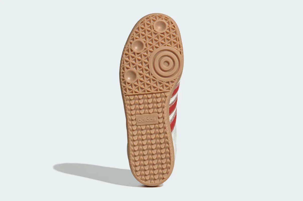 Adidas Samba OG Pony Hair Wonder Beige Better Scarlet