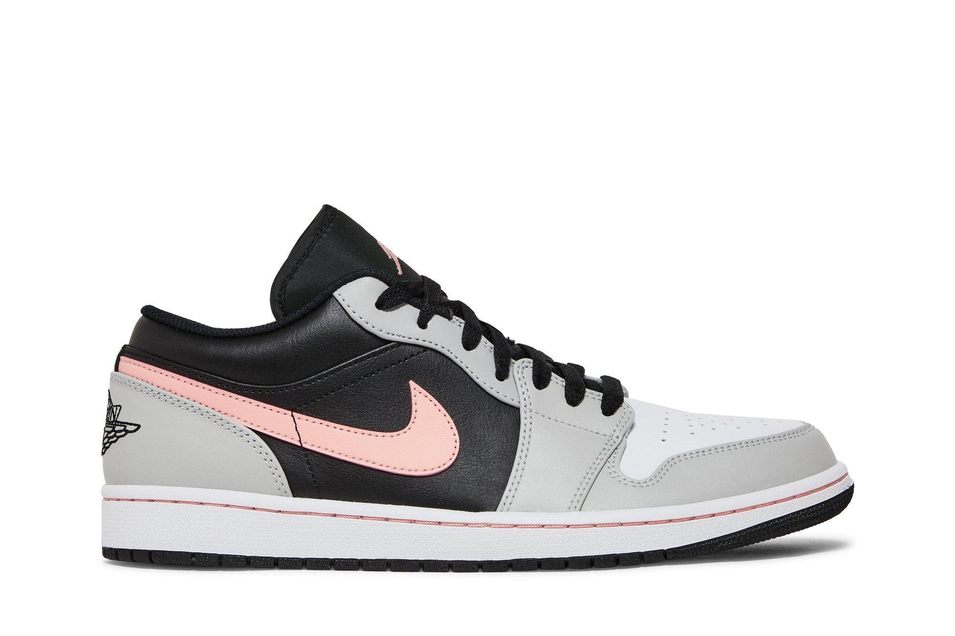 Air Jordan 1 Low Black Grey Pink Cinza