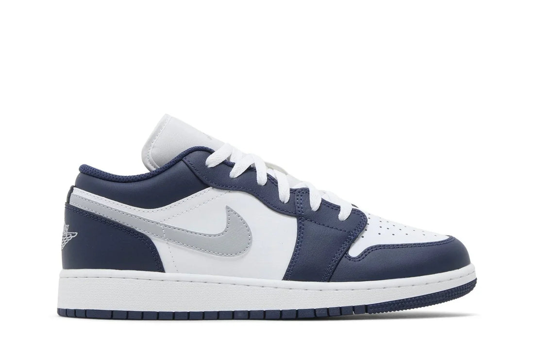 Air Jordan 1 Low Midnight Navy Wolf Grey Azul Marinho