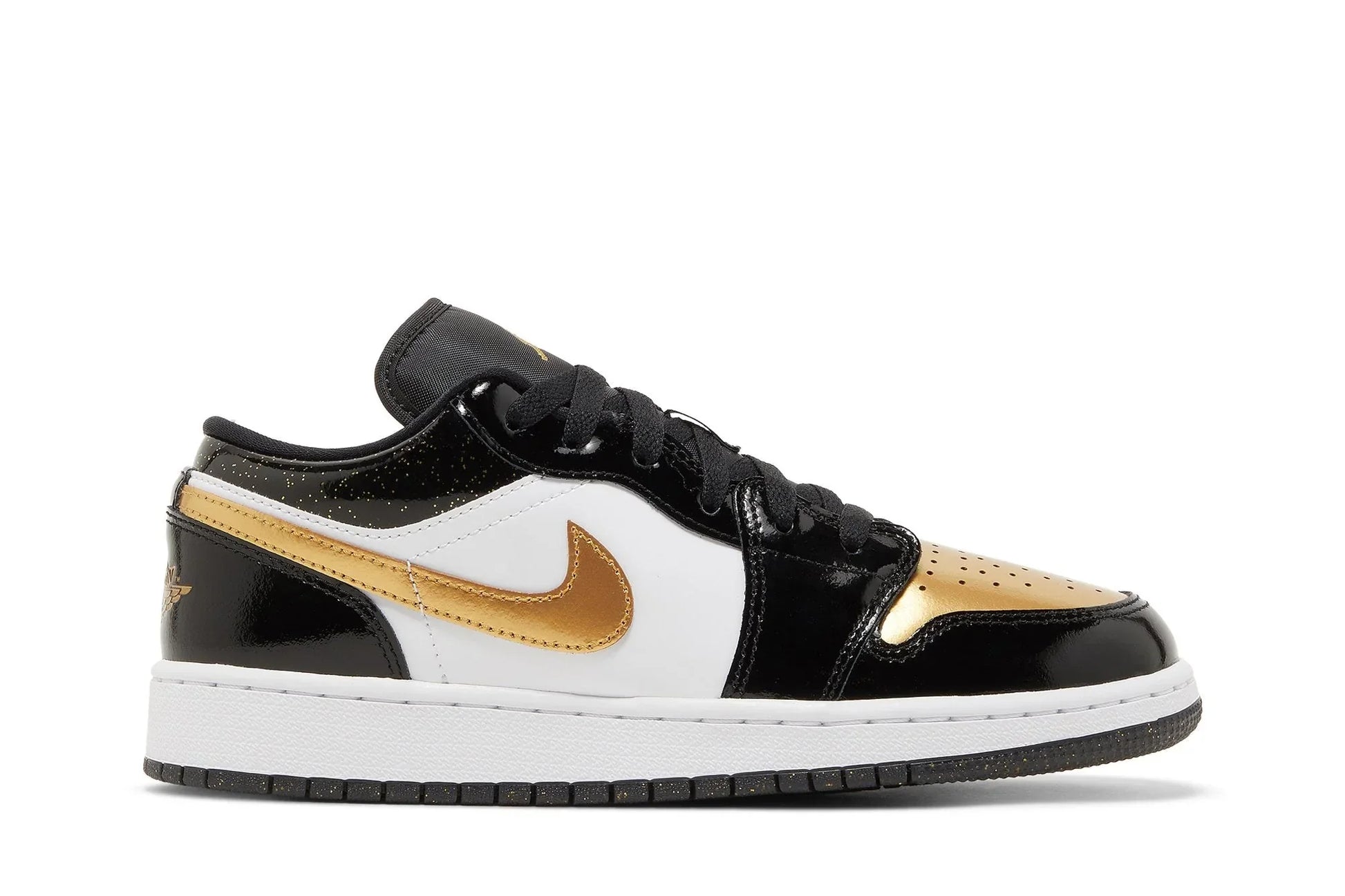 Air Jordan 1 Low SE Gs "Gold Toe" Preto