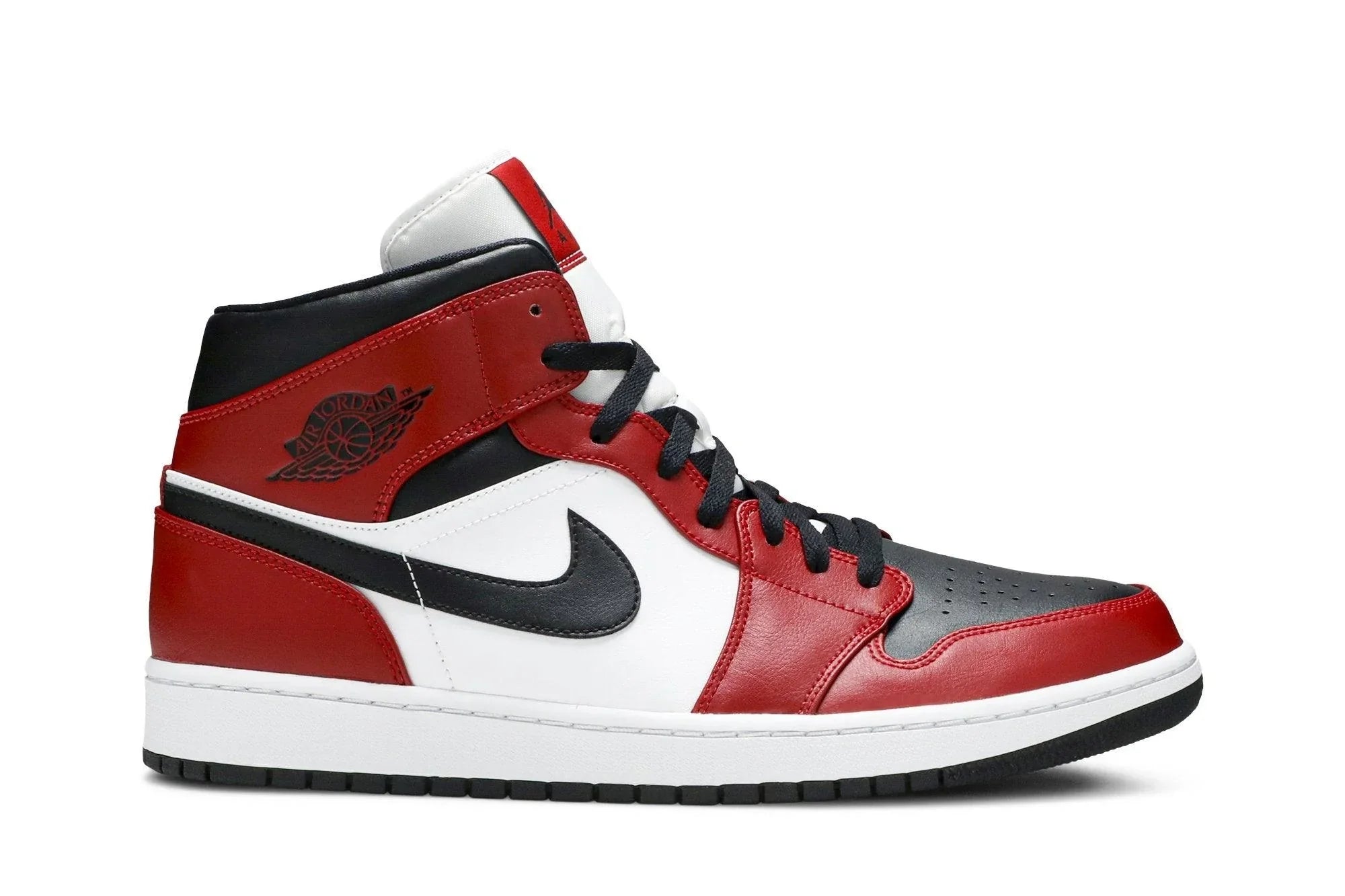 Air Jordan 1 Mid Chicago Black Toe Vermelho/Preto