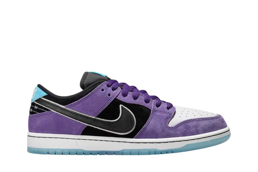 Nike SB Dunk Low Pro x Hayley Wilson Black and Court Purple Roxo