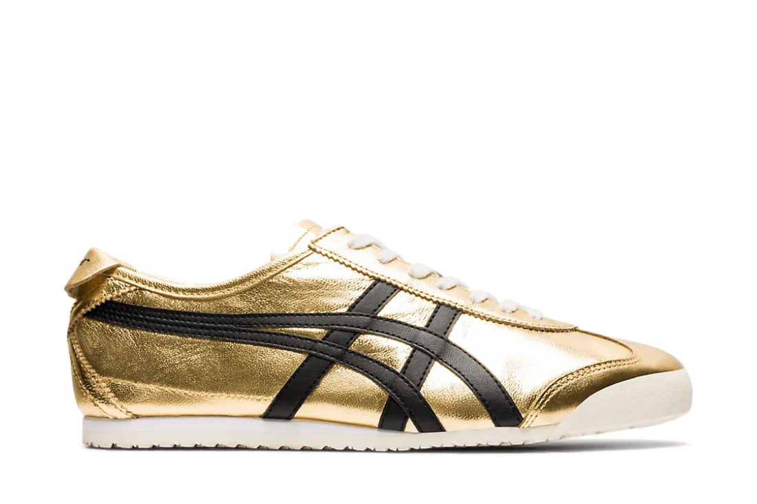 Onitsuka Tiger Mexico 66 Pure Gold Black Dourado