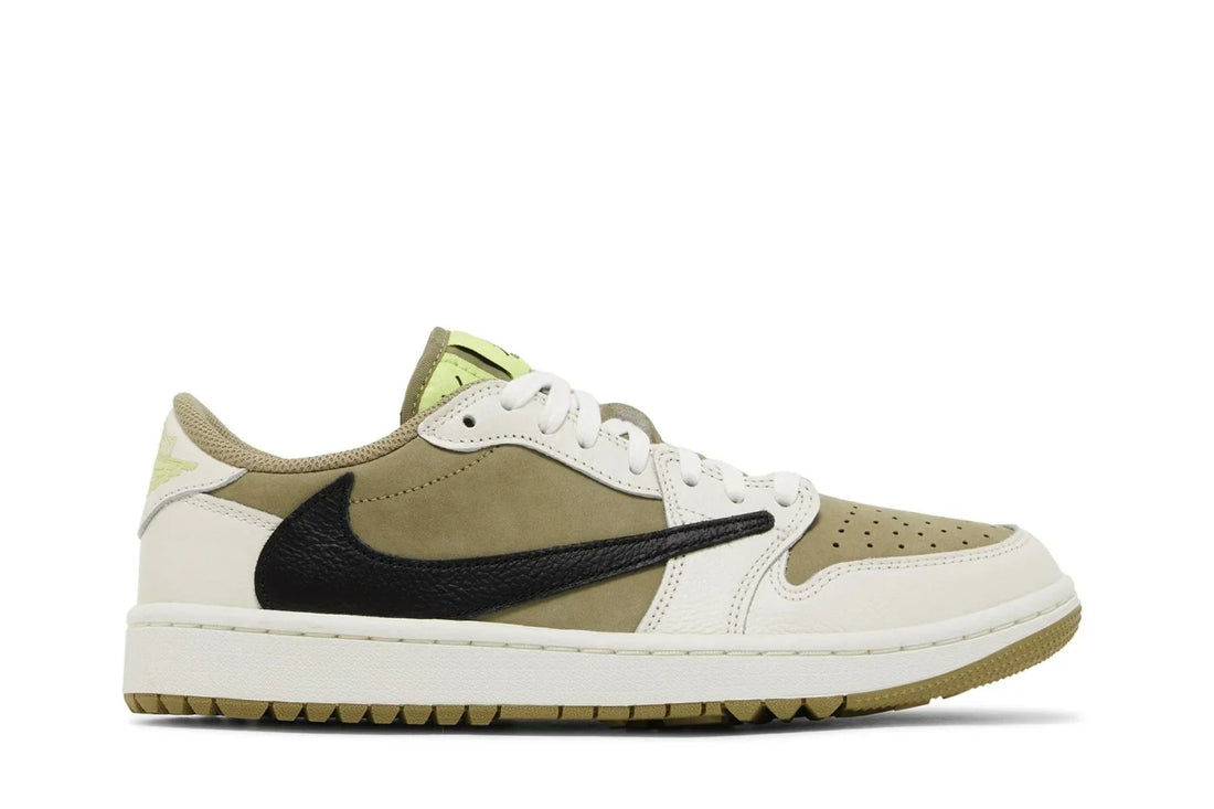 Travis Scott x Air Jordan 1 Low Golf Neutral Olive Verde