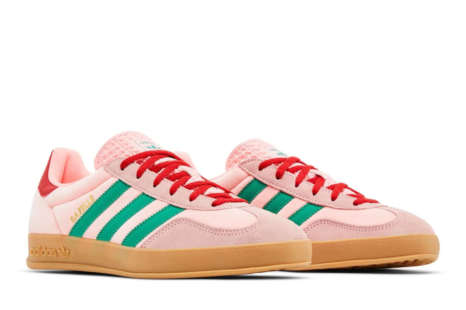 Adidas Gazelle Indoor Court Green Glow Pink Gum