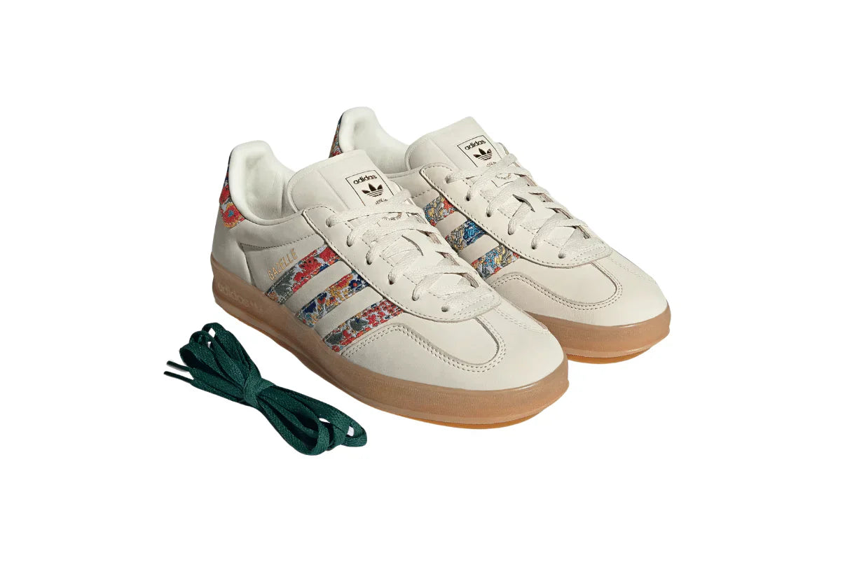 Adidas Gazelle Indoor Liberty London Floral Embroidery Stripes Multi-Color