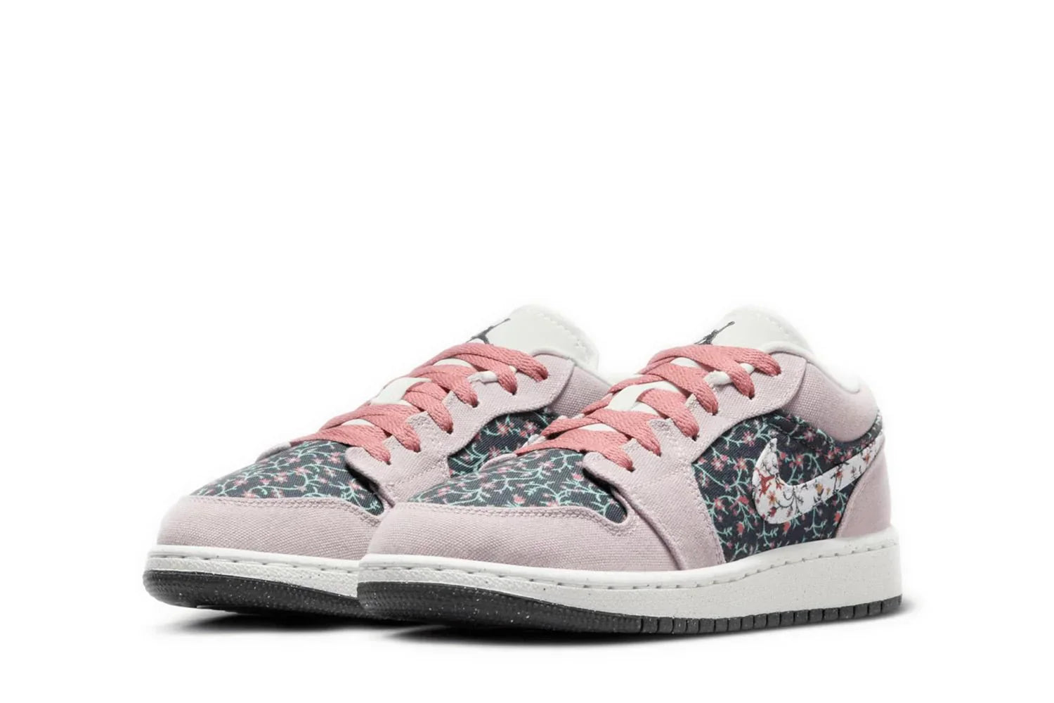 Air Jordan 1 Low "Floral Canvas" Rosa