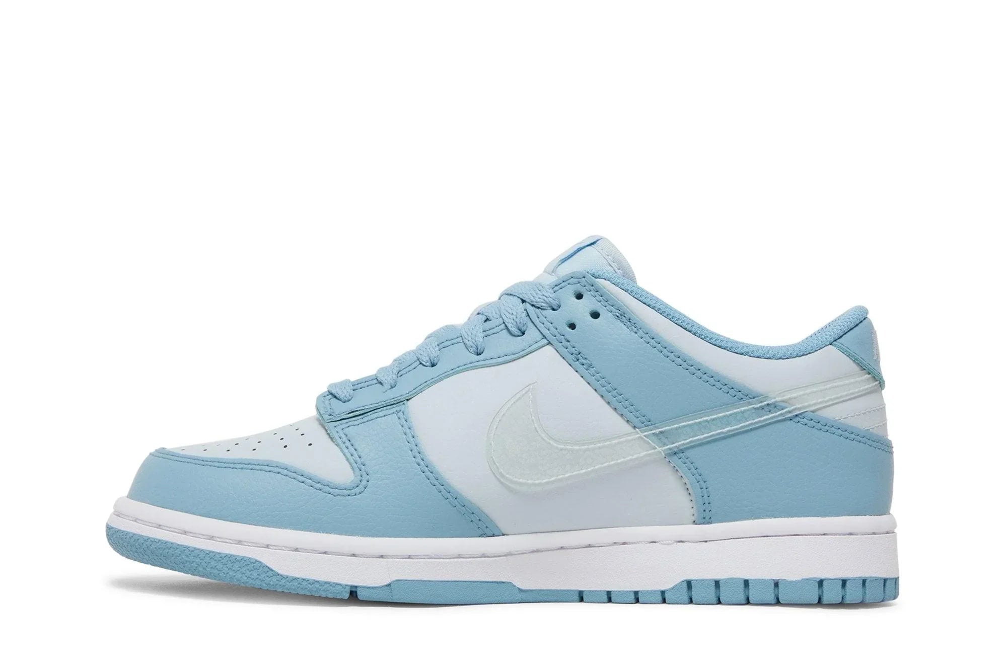 Nike Dunk Low Blue Clear Swoosh